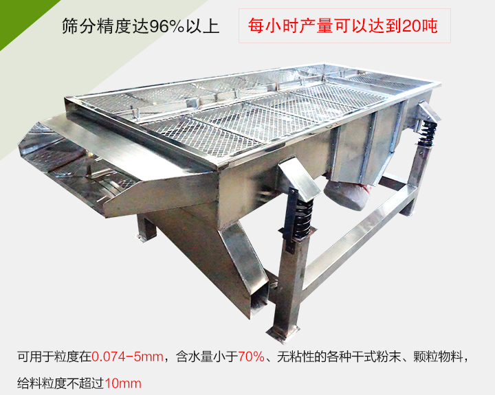 糧食篩分機(jī)各種干式粉末、顆粒物料，給料粒度不超過10mm